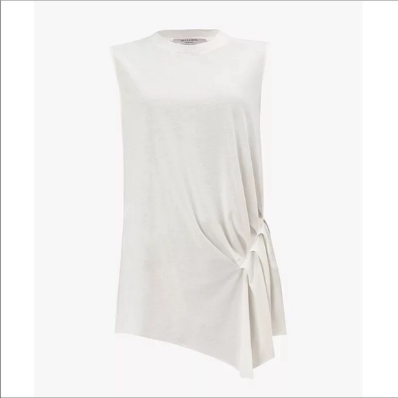 All Saints Tops - All Saints White Pleated Top